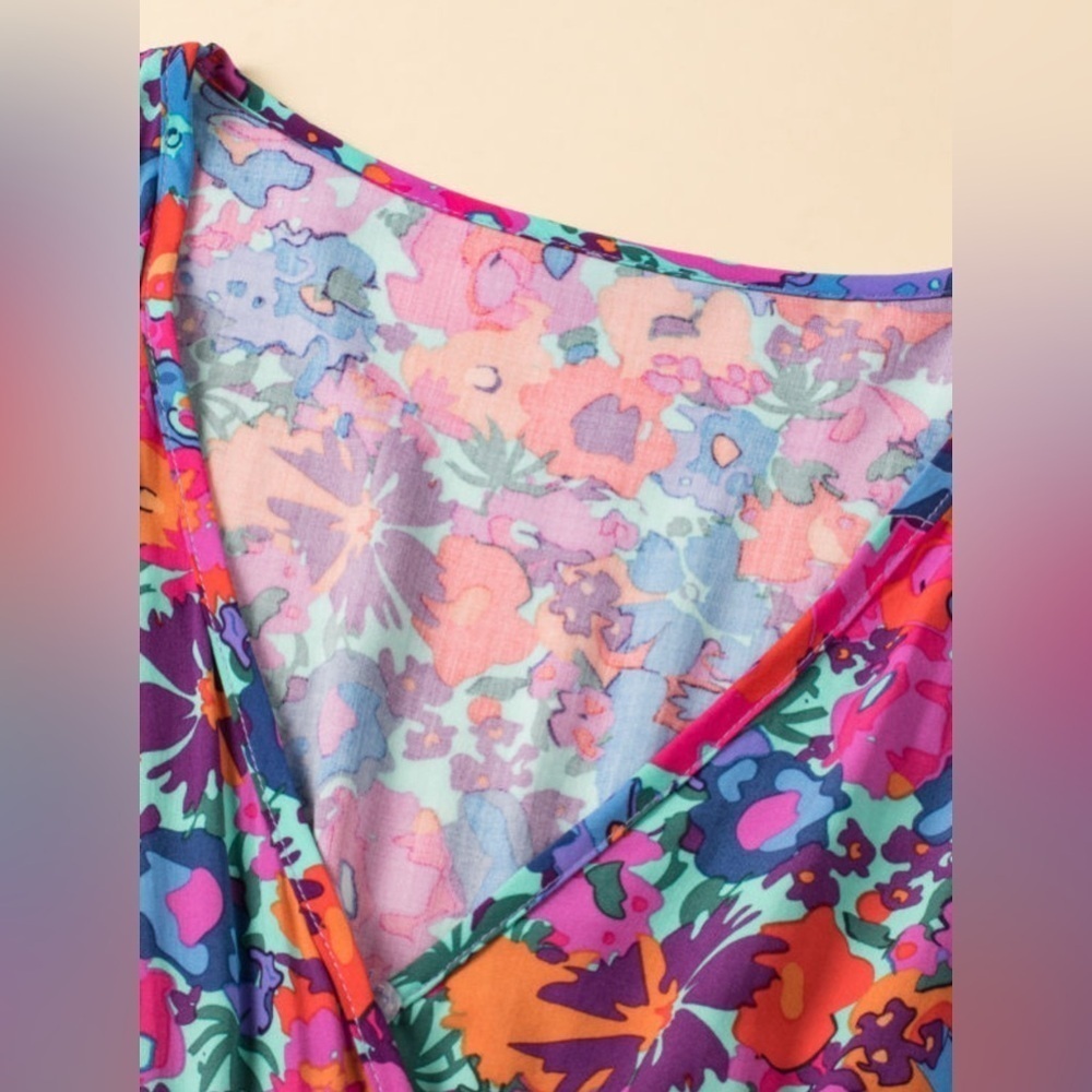 Floral Maxi Dress in Vibrant Print - Picture 15 of 15